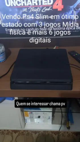 Ps4 slim 500gb Com 9 jogos 
