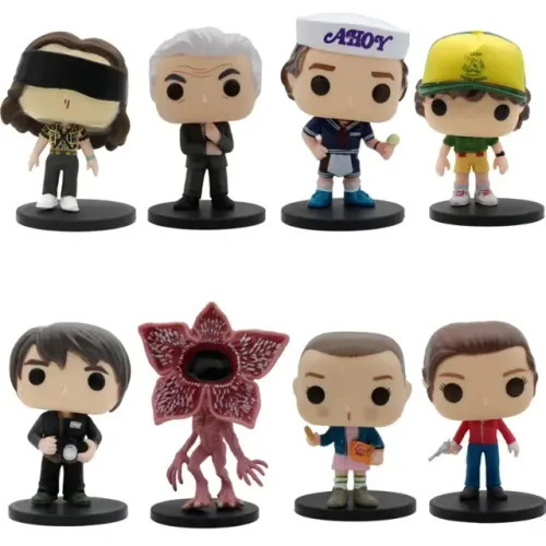 Kit 8 Bonecos Da Serie Stranger Things 10cm- Pronta Entrega