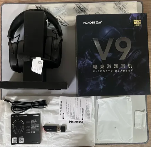 Headset Gamer sem fio Mchose V9 Pro