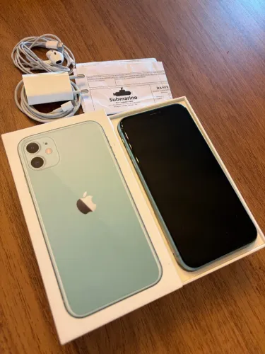 iPhone 11 Verde 128GB - Saúde 73% (Completo na Caixa com Nota)
