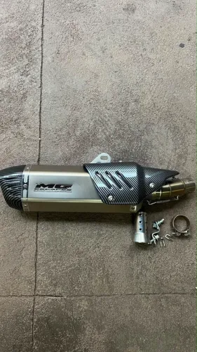 Ponteira MG Escape + Link Pipe Ninja/Z 500 de Brinde