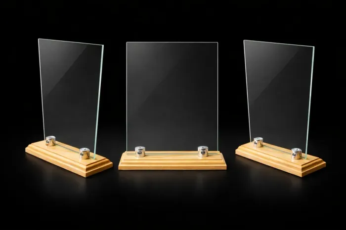 Porta retrato com base premium 15x21 e 10x15 (display/placa homenagem)