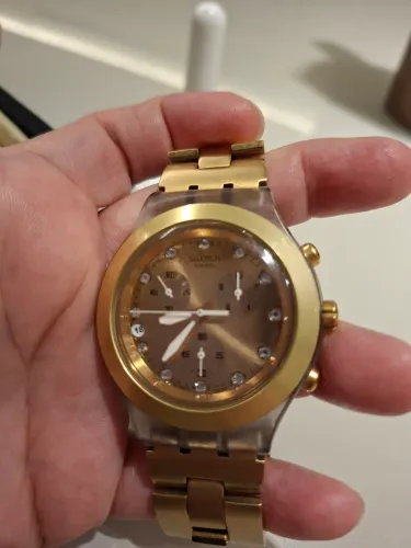 Relógio Swatch Dourado