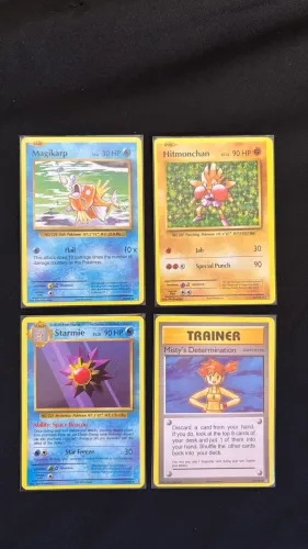 Lote de cartas antigas Pokémon 2016