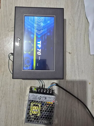 CLP + IHM Delta TP70P 7? + Fonte Mean Well 24V - Ótimo Estado