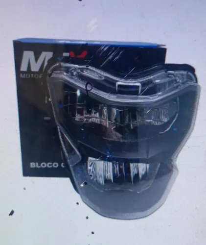 Bloco óptico Titan 160 EX/EDD/ESD 2025 cristal 