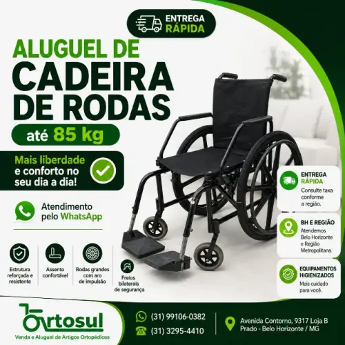 PRECISOU DE CADEIRA DE RODAS? ALUGUE NA ORTOSUL