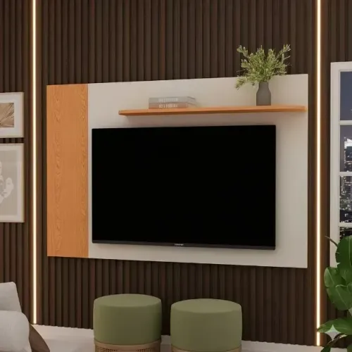 Painel Flórida Cinamomo/Off White