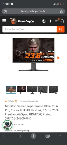 munitor + braço articulado