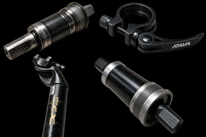 Peças de bike.