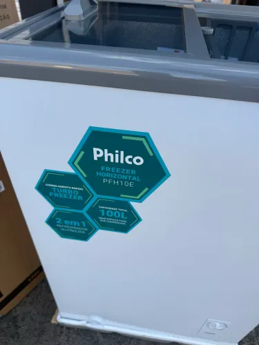 Freezer porta de vidro 100 litros Philco