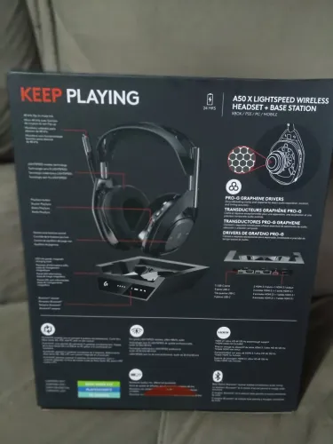HEADSET GAMER ASTRO A 50X LIGHTSPEED WIRELLES AS 2026 PRETO (LACRADO)