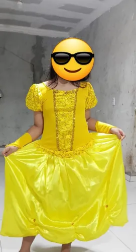 Fantasia vestido bela e a fera