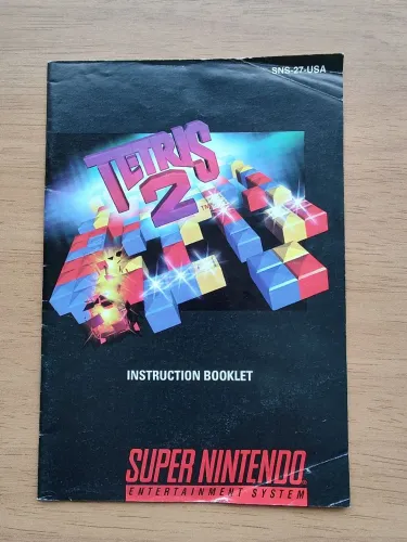 Manual Original Tetris 2 SNES