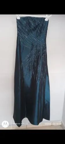 Vestido de festa ciano