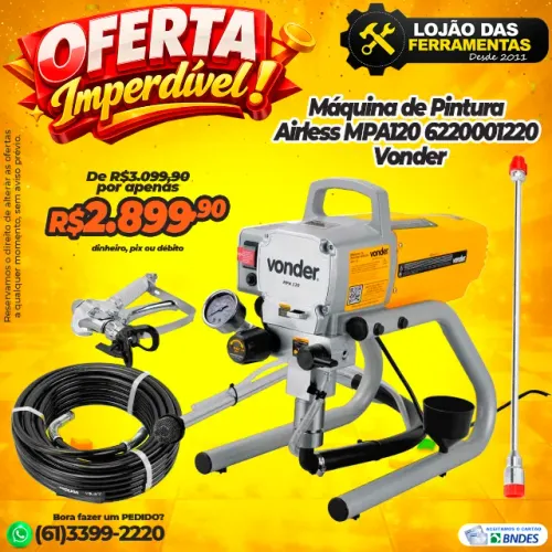 Máquina de Pintura Airless MPA120 6220001220 Vonder