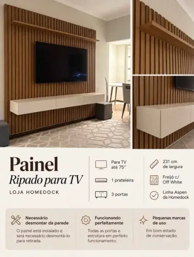 Painel ripado super elegante