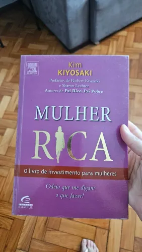 LIVRO MULHER RICA - AUTORA KIM KIYOSAKI