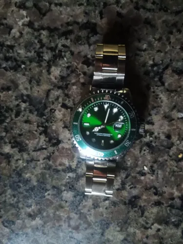 Relógio Masculino RLX Luxo Analógico Pulseira Aço Inoxidável Esportivo Casual Elegante