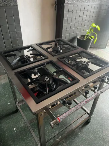 Fogao industrial inox alta e baixa pressão inox pronta entrega