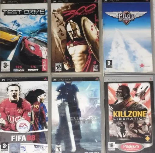 06 jogos de psp umd