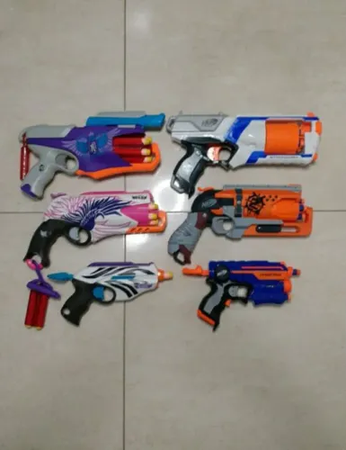 Nerf super kit com 6 unidades