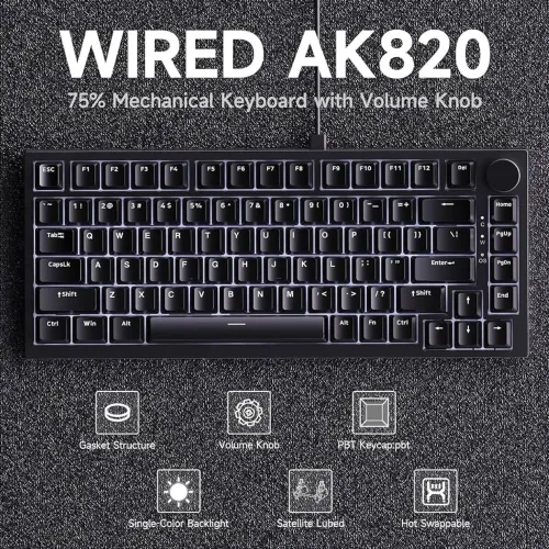 Teclado Mecânico Ajazz AK820 WIRED
