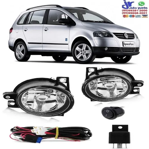 Kit Farol Milha SpaceFox 2003 2004 2005 2006 2007 2008 2009 Auxiliar Neblina