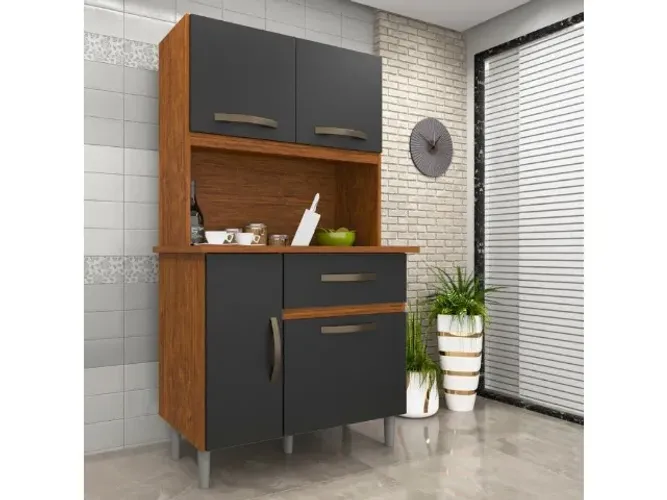 Cozinha Luiza 4 Portas 1 Gaveta Até 12x - Frete Grátis 