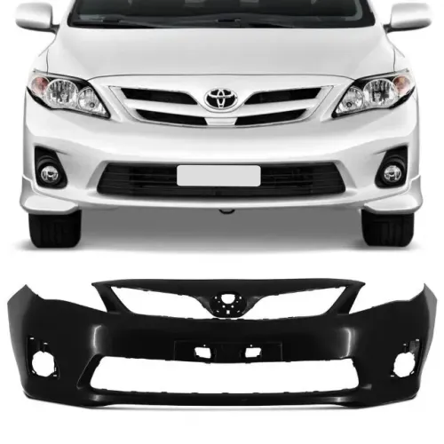 Parachoque Dianteiro Toyota Corolla 2012 a 2014- Preto Liso- Lumax