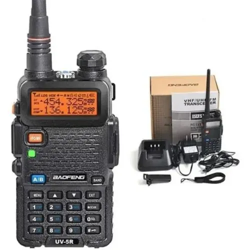 (NOVO) Rádio Comunicador Baofeng UV-5R Walkie-Talkie