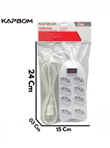 Extensão Elétrica 8 Bocas