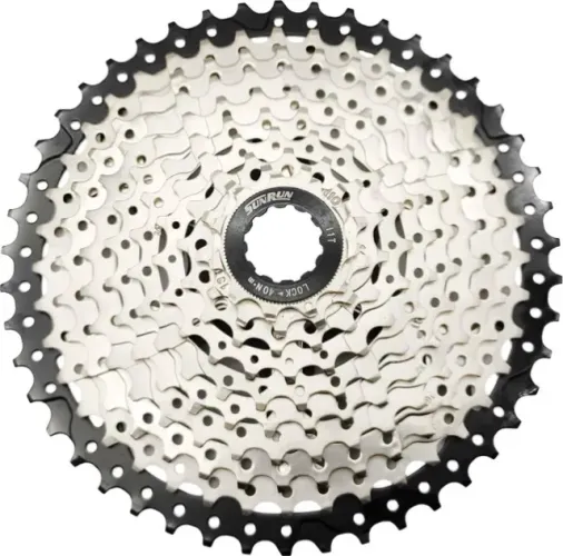 Cassete Bicicleta SunRun 10v 11/46 dentes Com Aranha em Alumínio 10068
