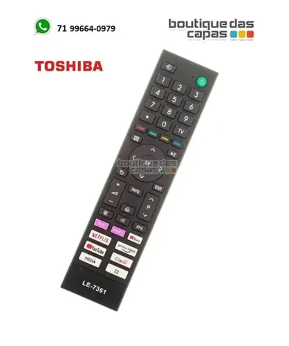 Controle remoto para tv smart lcd toshiba Netflix disney youtube prime video ( universal )