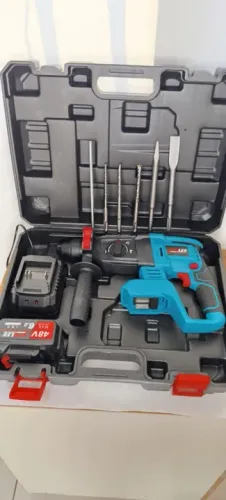 Martelete Perfurador 48V 6.0J com Jogo de Brocas e Acessórios