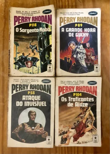 4 Revistas Perry Rhodan - Edição Brasileira