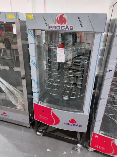 Assadeira de frango e carnes Giratória para 70kg nova pronta entrega 