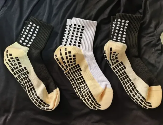 Meia Antiderrapante Futebol Esportiva Alta Qualidade Unissex