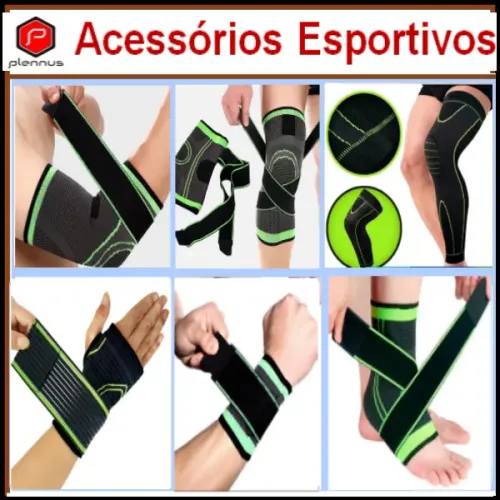 Joelheiras Munhequeiras Tornozeleiras Cotoveleiras Fitness Esportes Futebol Treino z576