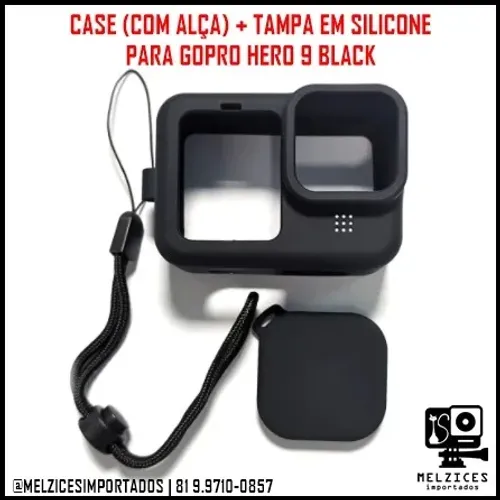 ( PrOMoÇãO ) Case em Silicone Para GoPro 9, 10, 11 e 12 Black