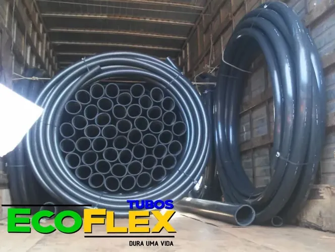 Mangueira Irrigação Preta de Polietileno 1.1/2" com 100mts