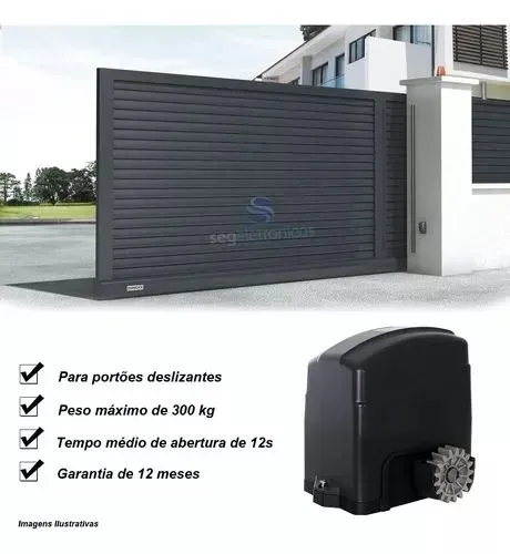 Motor para Portão Deslizante 300kg -