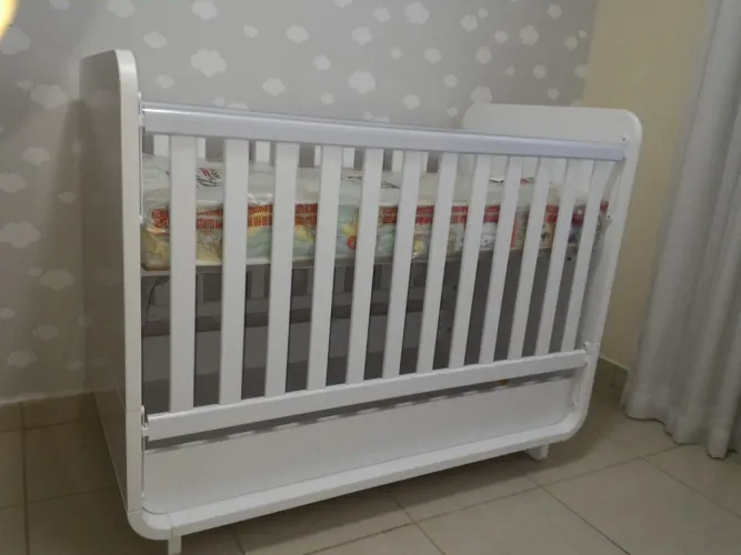 Berço e Mini Cama Branco - Excelente Qualidade