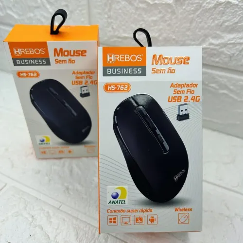 Mouse Sem Fio 2.4G Business HREBOS HS-762