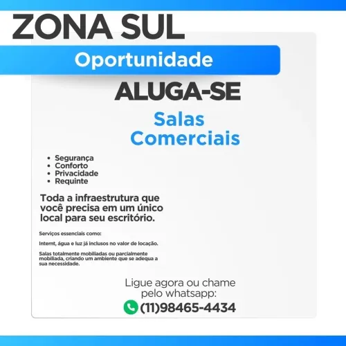 Salas pra LOCAÇÃO Marajoara Zona Sul