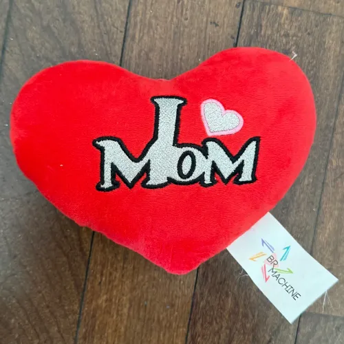 Almofada de Coração I Love Mom