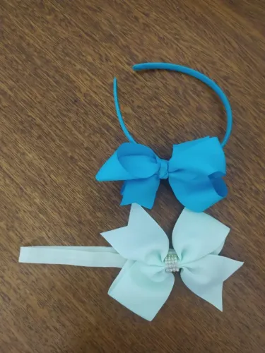 Conjunto De Tiara E Laço Infantil