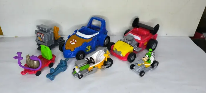 Disney Mickey & Roadster Racers Lote De Carrinhos Originais 