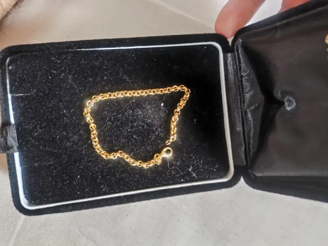 Pulseira elo portuguesa de ouro 18k (2,17g)