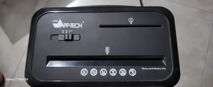 Fragmentadora de papel 8 folhas